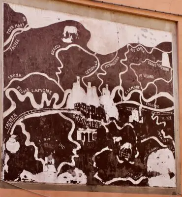 Local Map on a Brisighella Wall