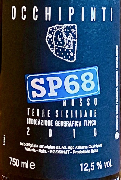 Occhipinti SP68 Rosso 2019