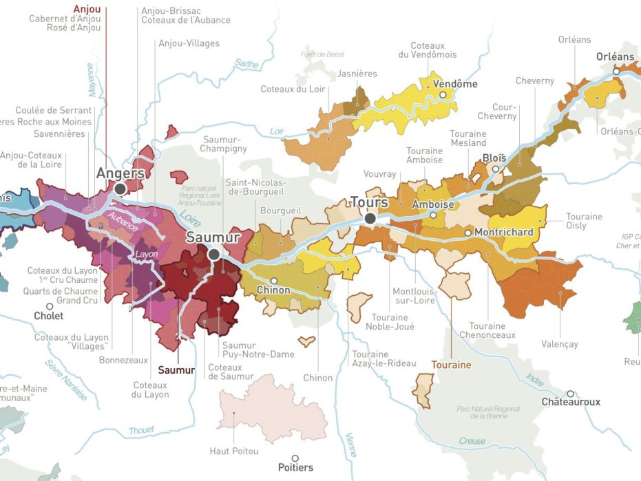Central Loire Valley Orientation Map