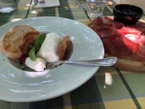 Burrata and Prosciutto - distinctively different